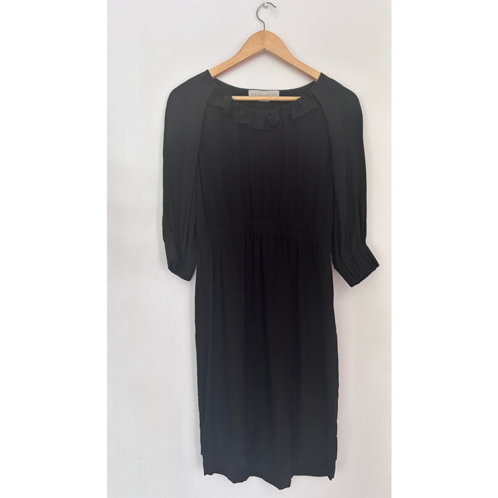 Stella McCartney 100% silk Black Dress Size M 38